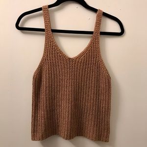 Moon & Madison Knit Top Sleeveless; Size M